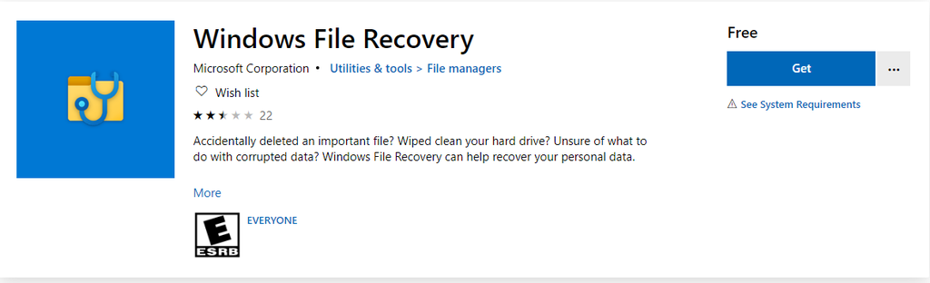 Nova ferramenta da Microsoft promete recuperar arquivos acidentalmente deletados (Captura de Imagem: Rafael Arbulu/Canaltech)