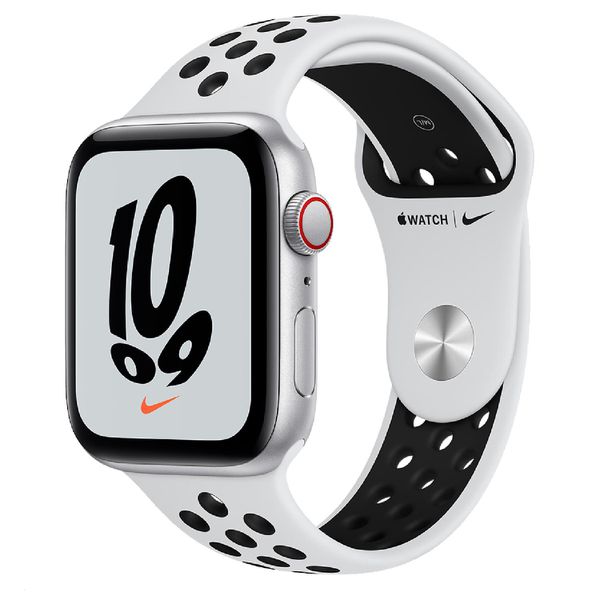 [LEIA A DESCRIÇÃO] Apple Watch Nike SE GPS + Cellular, 40 mm Caixa Prateada de Alumínio Pulseira Platina/preto [CASHBACK ZOOM]