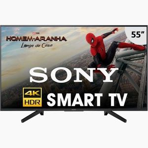 Smart TV LED 55'' Sony KD 55X705F Ultra HD 4K com Conversor Digital 2 HDMI 3 USB Wi-Fi 60Hz - Preta