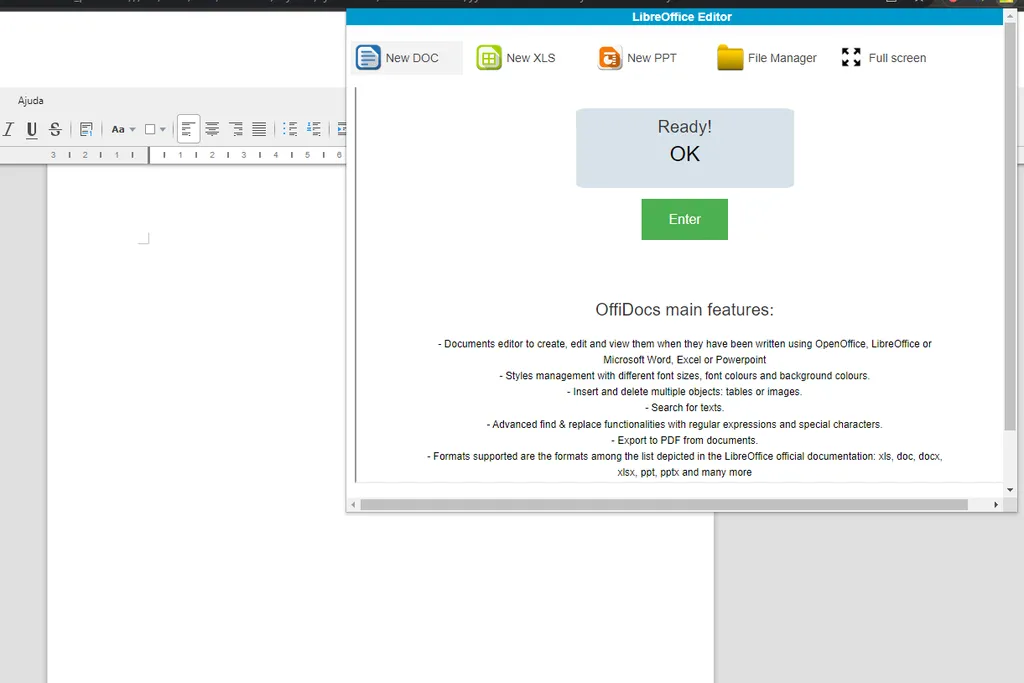 Cire um documento diretamente no LibreOffice pelo Google Chrome (Imagem: Captura de tela/Thiago Furquim/Canaltech)
