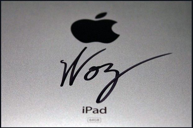 Autógrafo do Woz no iPad Autógrafo do Woz no iPad