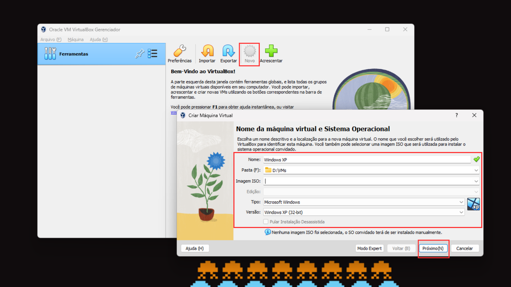 Como criar uma máquina virtual para o Windows XP (Imagem: Captura de tela/Bruno De Blasi/Canaltech)