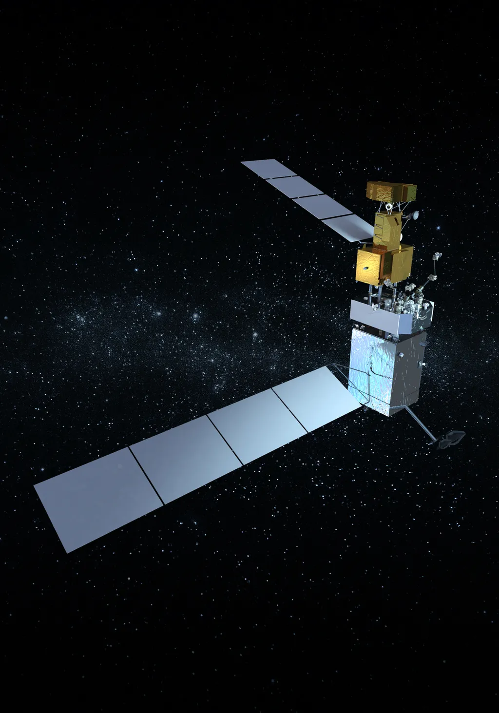 Conceito artístico da missão OSAM-1, da NASA, que realizará manutenção em satélites (Imagem: Reprodução/NASA)