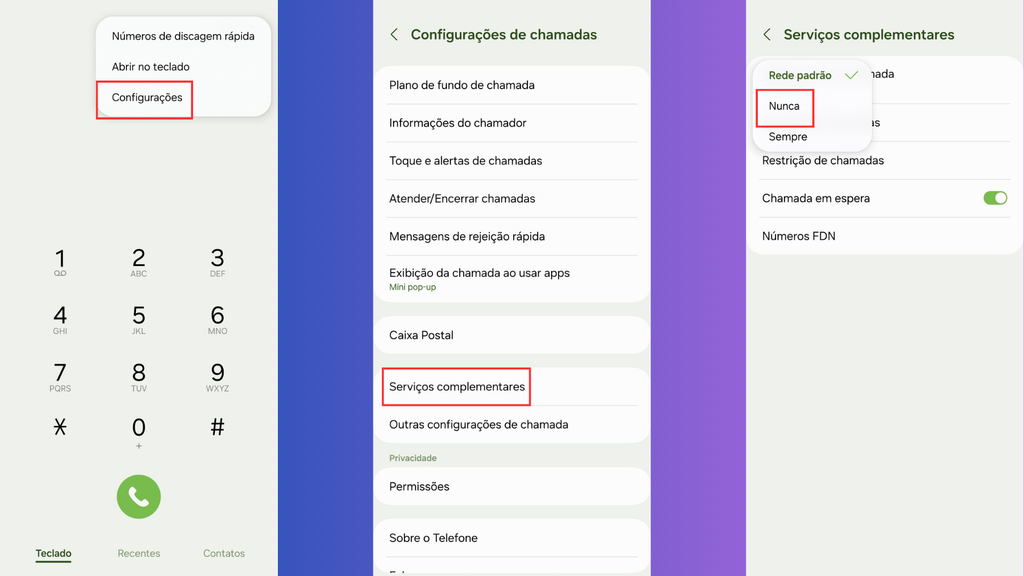 Como fazer ligações privadas em celular da Samsung (Imagem: Captura de tela/Bruno De Blasi/Canaltech)