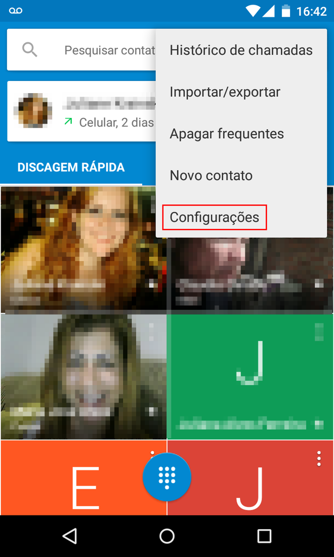 Ligação privada Android Ligação privada Android