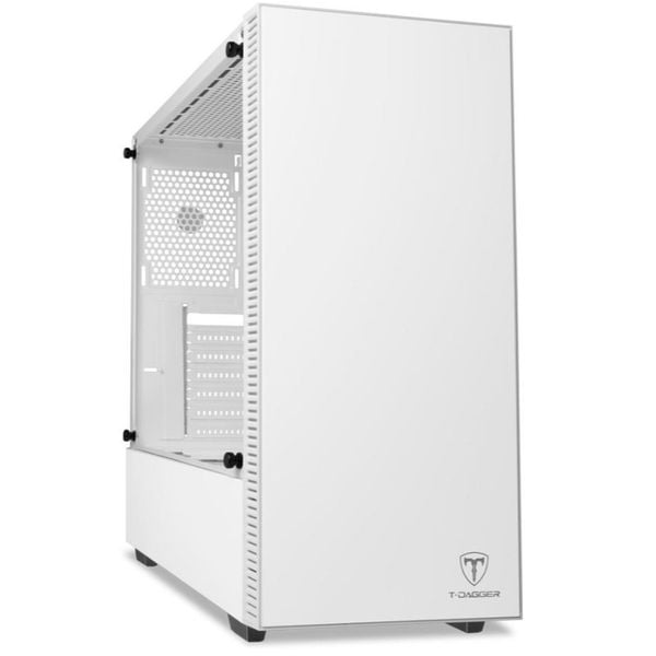 Gabinete Gamer T-Dagger Cube White, Mid Tower, Lateral em Vidro, Branco - T-TGC305W | CUPOM