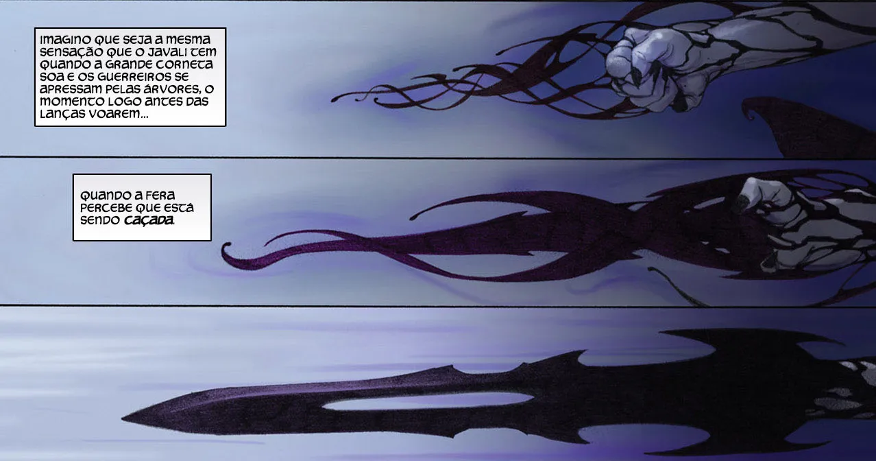 A Necroespada pode se moldar de acordo com a vontade do usuário (Imagem: Reprdução/Marvel Comics)