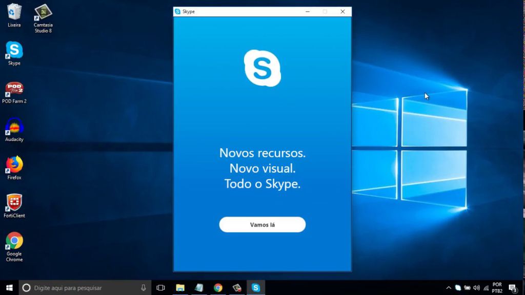 Depois do download é s'aproveitar o Skype e todos os seus recursos / Captura de tela: Bruno Salutes