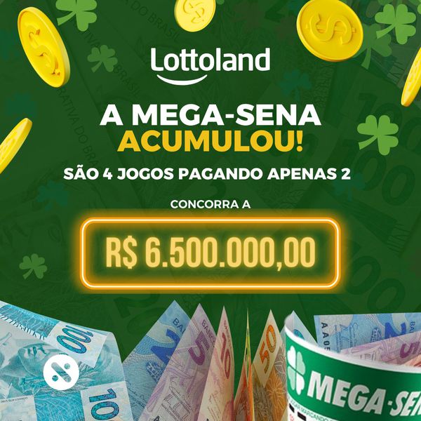 RESULTADO Mega-Sena: R$ 6,5 MILHÕES acumulados 💰 Aposte em 4 jogos pagando apenas 2 com a Lottoland - Sorteio HOJE 30/04 | LEIA A DESCRIÇÃO