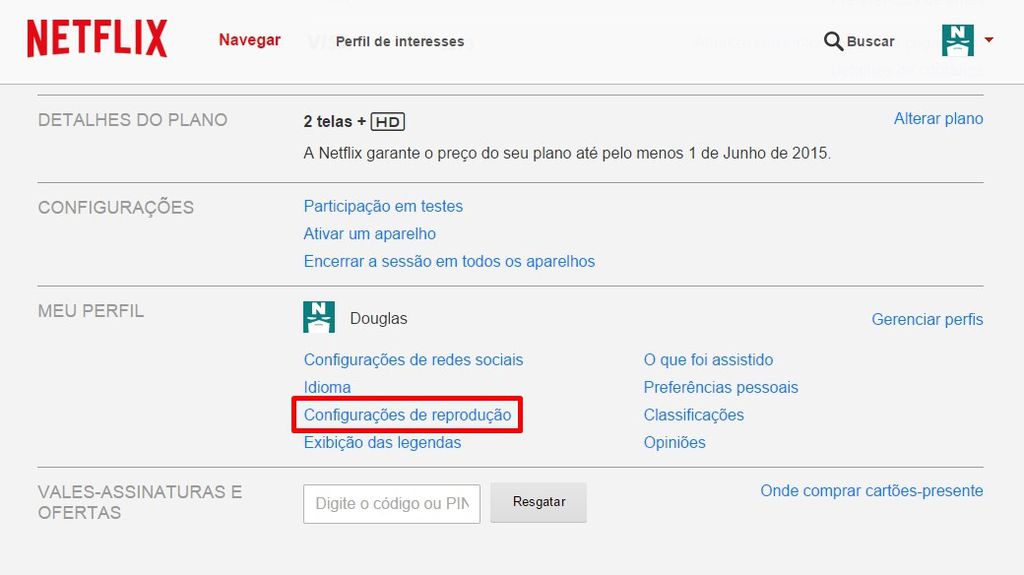 Qualidade de vídeo no Netflix Qualidade de vídeo no Netflix