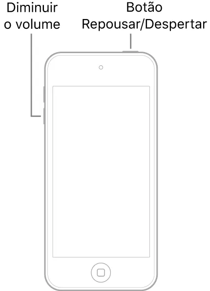 Reinicie o iPod touch de 7ª geração (Imagem: Apple)