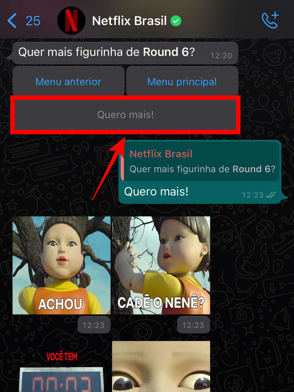 Round 6 ganha filtro no Instagram para jogar Batatinha Frita 1, 2, 3 -  Bastidores