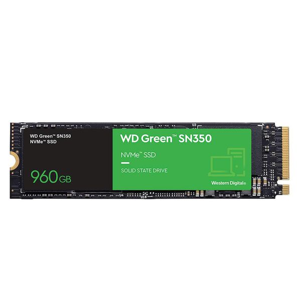 SSD WD Green PC SN350 960GB, PCIe, NVMe, Leitura: 2400MB/s, Escrita: 1900MB/s - WDS960G2G0C [Á VISTA]