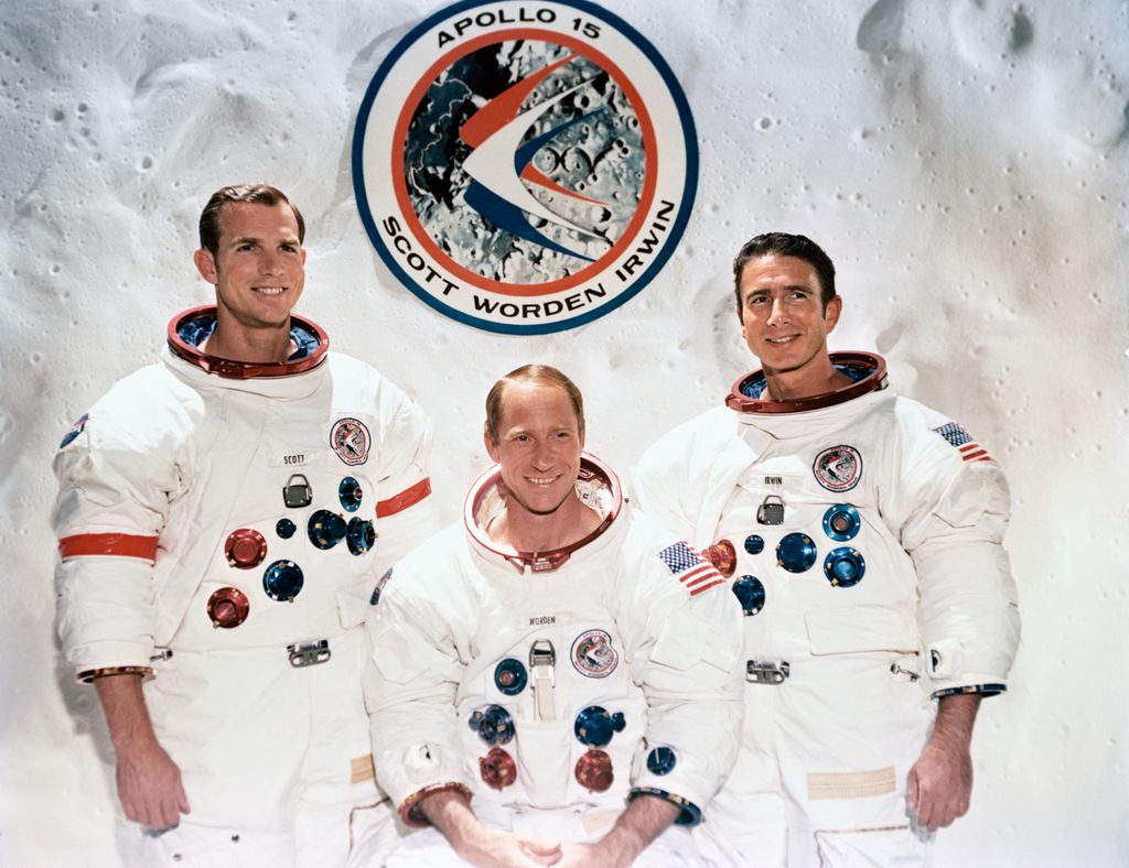 Os astronautas da Apollo 15 (Imagem: Reprodução/NASA)
