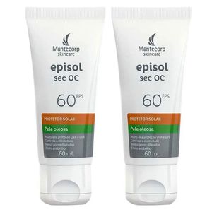 Kit 2x Protetor Solar FPS60 Episol SEC OC Mantecorp Skincare | CUPOM