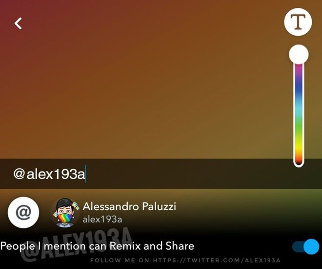 "Pessoas que eu mencionar poderão compartilhar ou fazer Remix", registra o vazador que antecipou a novidade (Imagem: Reprodução/Alessandro Paluzzi)
