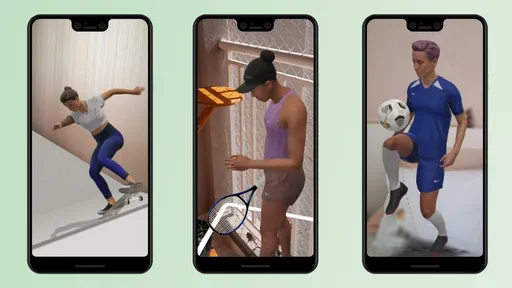 Como ver atletas em 3D com o Google