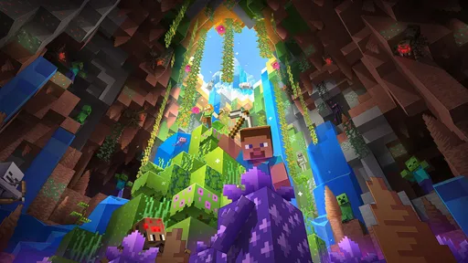 Minecraft recebe segunda parte do DLC Caves and Cliffs