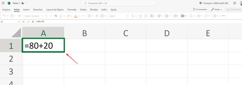 Você pode somar no Excel usando fórmulas manuais (Imagem: Captura de tela/Fabrício Calixto/Canaltech)