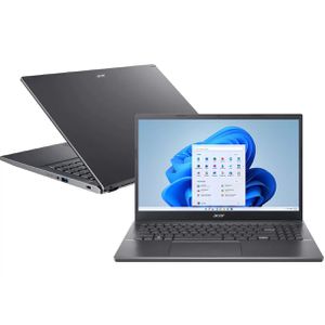 Notebook Acer Aspire 5, Intel Core i5-12450H, 8GB RAM - SSD 256GB, Windows 11, 15,6” Full HD, A515-57-55B8 [CUPOM]