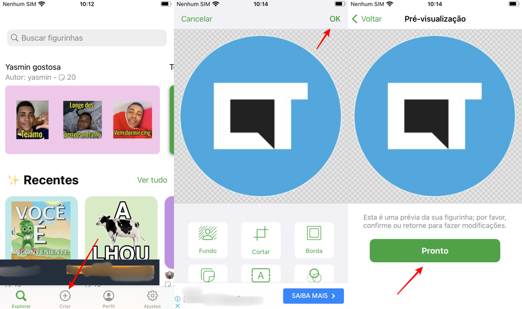 O Top Figurinhas é uma excelente opção para fazer stickers no iOS (Imagem: Captura de tela/Fabrício Calixto/Canaltech)