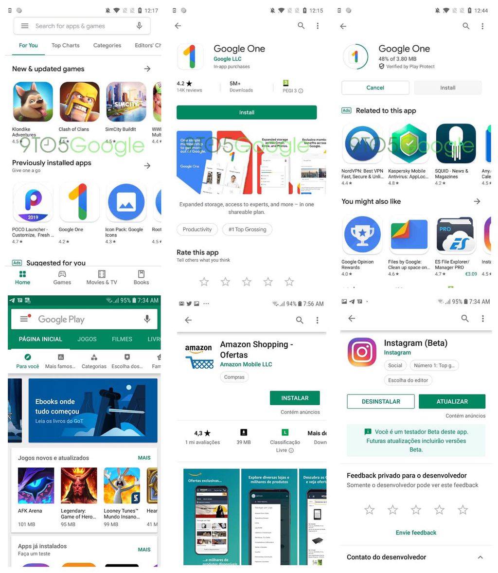 Imagens mostram que Google Play Store está prestes a receber novo layout