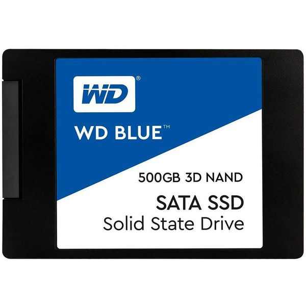 SSD WD Blue 500GB SATA Leitura 560MB/s Gravação 530MB/s - WDS500G2B0A [BOLETO OU PIX]