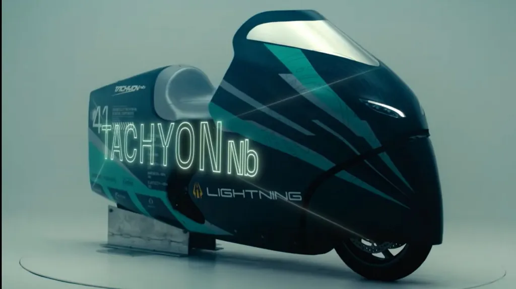 Tachyon Nb Lightning quer bater recorde de velocidade (Imagem: Divulgação/Lightning Motorcycles)