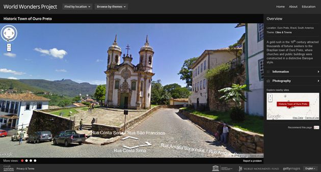 Google World Wonders Ouro Preto