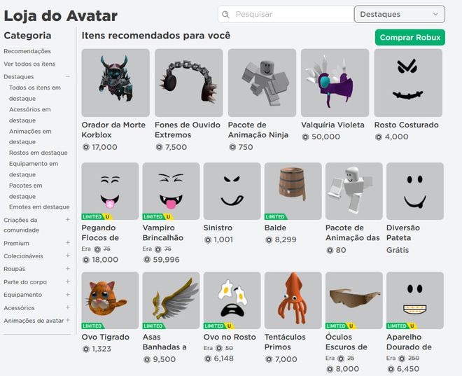 Como conseguir roupas de graça no Roblox - Canaltech