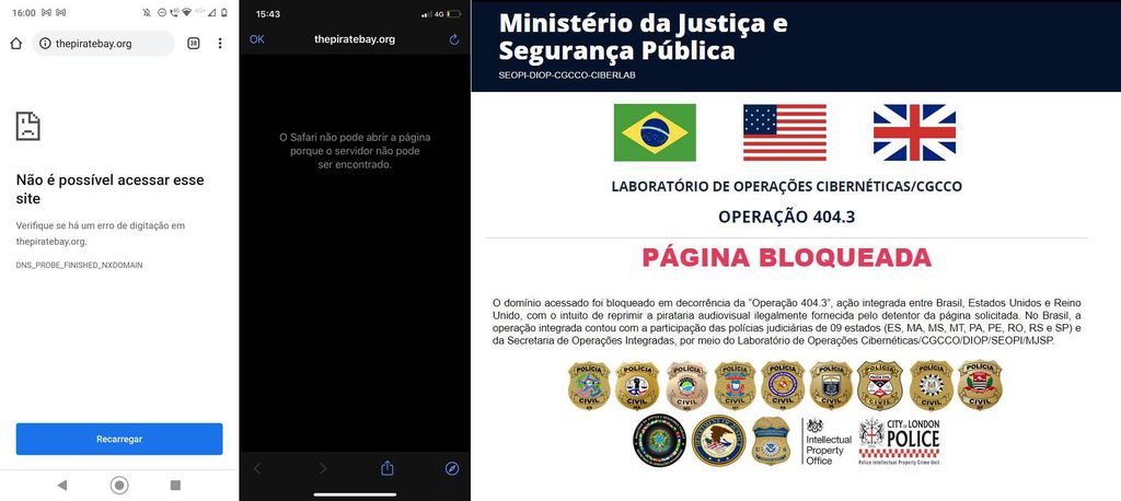 Ministério da Justiça pede bloqueio do The Pirate Bay no Brasil