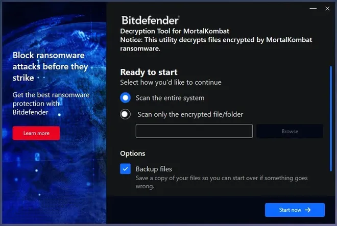 Ferramenta gratuita libera arquivos travados pelo ransomware Mortal Kombat