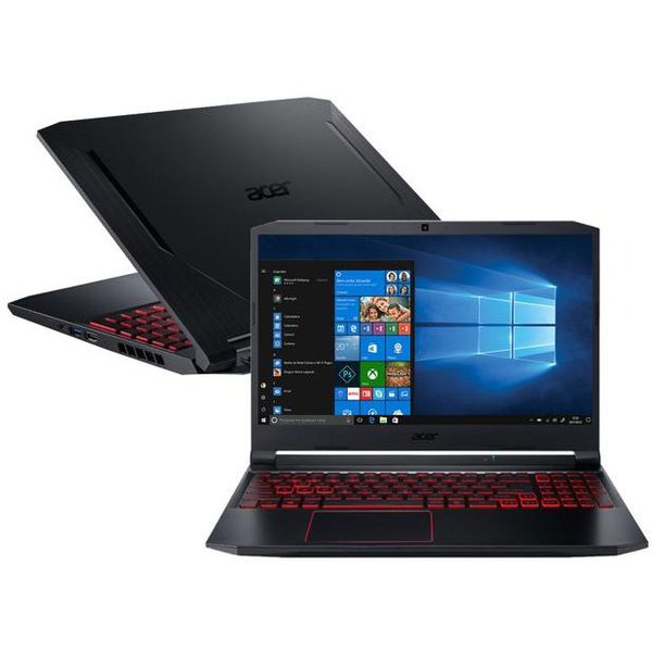Notebook Gamer Acer Nitro 5 Intel Core i5 16GB - 512GBSSD 15,6” Full HD 144Hz NVIDIA GTX1650ti 4GB