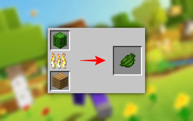 Ingredientes para fazer corante verde no Minecraft (Montagem: Caio Carvalho)