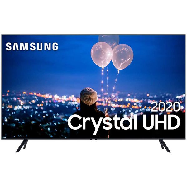 Smart TV 55" 4K Samsung UN55TU8000GXZD, Crystal UHD, Borda Infinita, Alexa Built In, Visual Livre de Cabos, Modo Ambiente Foto, Controle Único