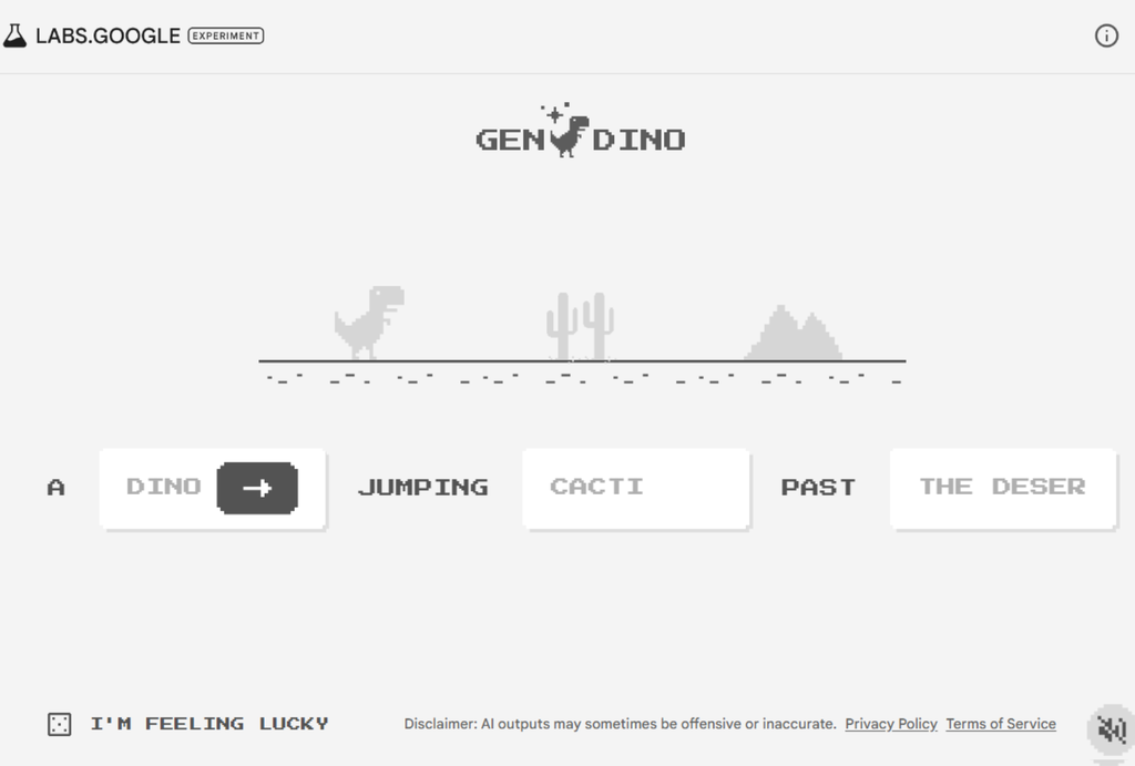 Personalize o jogo do dinossauro no GenDino(Imagem: Captura de tela/André Magalhães/Canaltech)