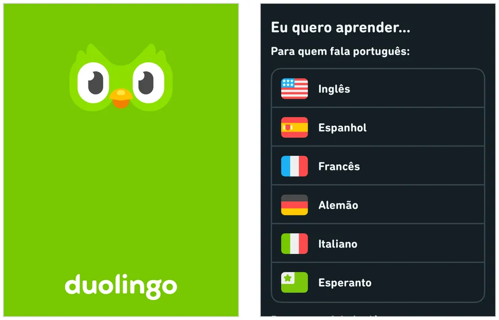 Duolingo é plataforma online para aprender idiomas (Captura de tela: Caio Carvalho)
