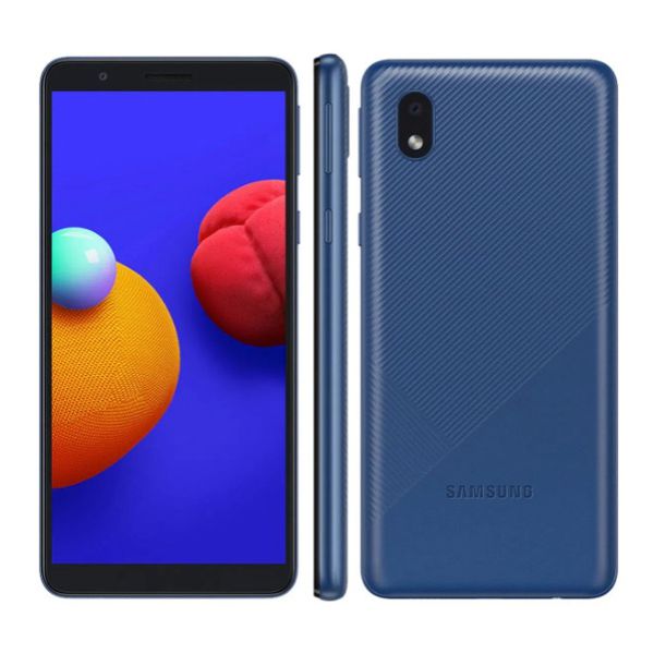 Smartphone Samsung Galaxy A01 Core 32GB Tela 5.3" Câmera Traseira 8MP Android GO 10.0 Dual Chip - Azul