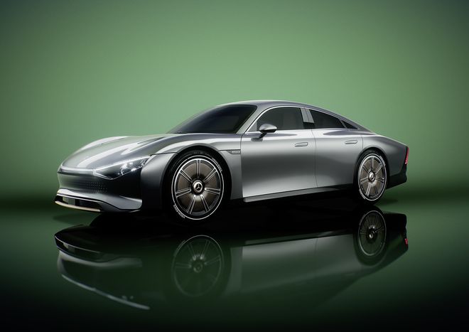 Design do Vision EQXX é futurista, mas remete a carros atuais (Imagem: Divulgação/Mercedes-Benz)