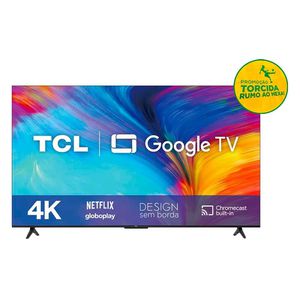 Smart TV TCL Google TV P635 LED 55 4K UHD, 3HDMI, 1 USB, Wifi, Bluetooth, HDR, Google Assistente, Preto - 55P635