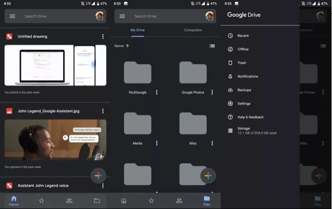 Google Drive para Android ganha modo noturno e câmera nativa para digitalização