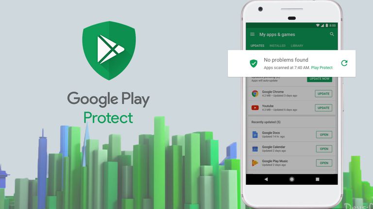Como usar o antivírus Google Play Protect para proteger seus apps ...