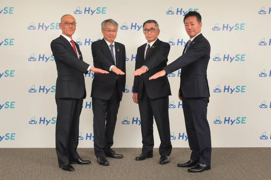 Executivos de Honda, Yamaha, Suzuki e Kawasaki se uniram (Imagem: Divulgação/HySE)