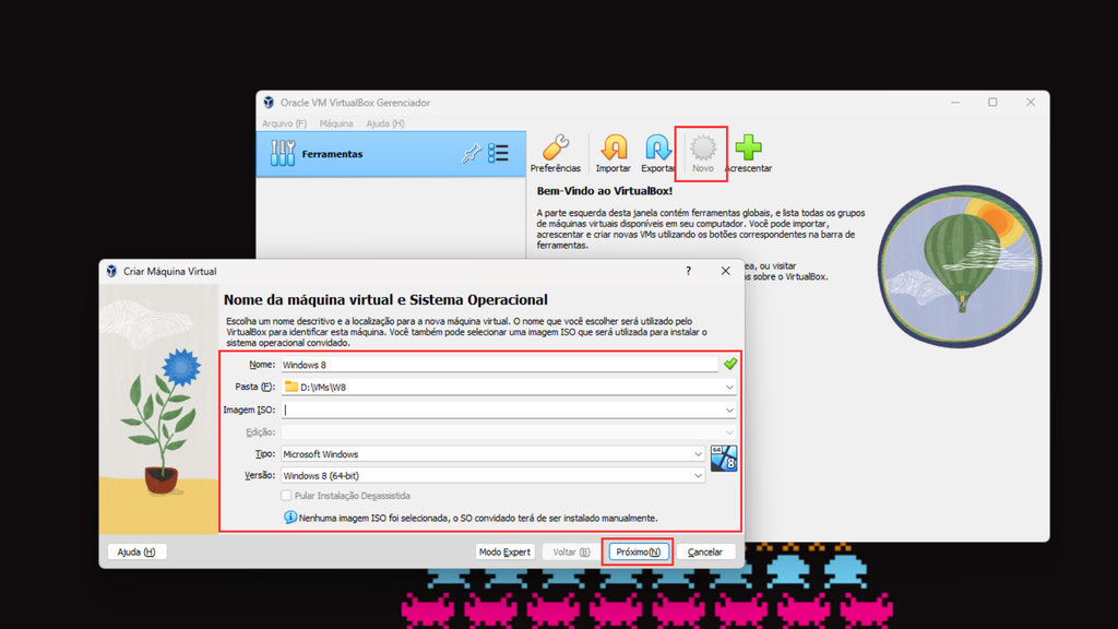 Como criar uma máquina virtual para o Windows 8.1 (Imagem: Captura de tela/Bruno De Blasi/Canaltech)