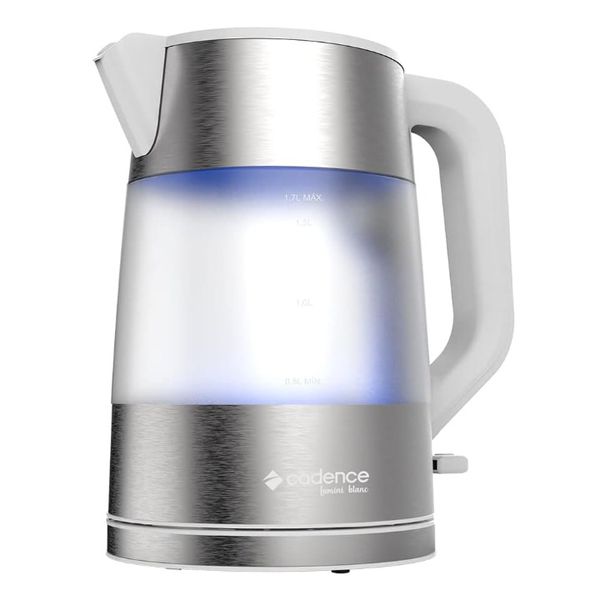 Chaleira Elétrica Cadence Lumini Blanc 220V Branca 1,7L CEL306 | CUPOM NO CARRINHO + LEIA A DESCRIÇÃO