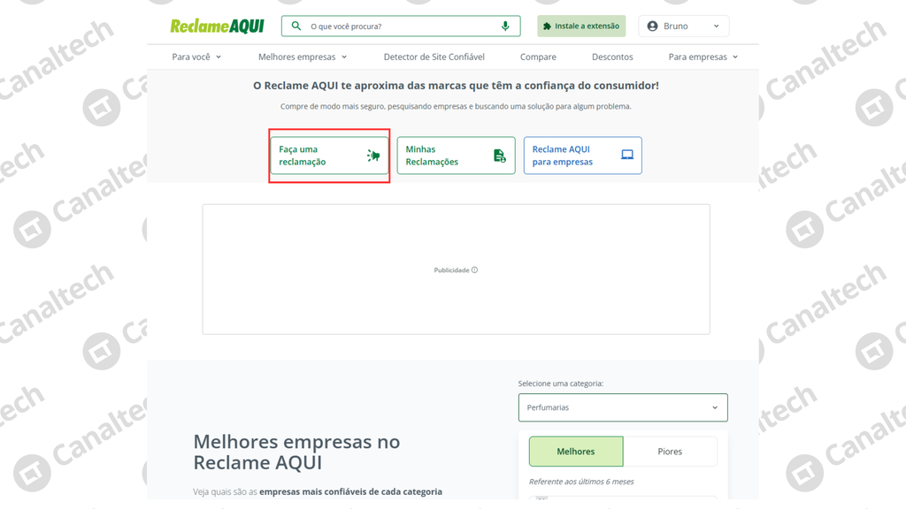 Passo a passo para abrir uma reclamação no site do Reclame Aqui