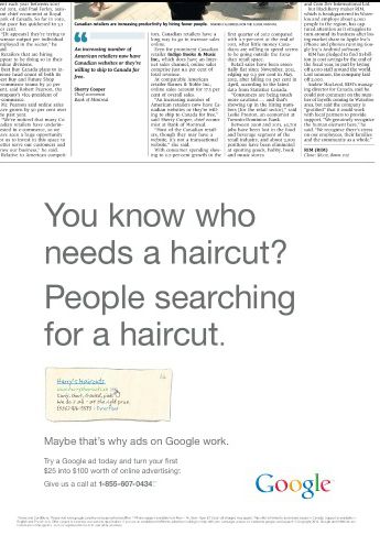 Anúncio Google jornal Anúncio Google jornal