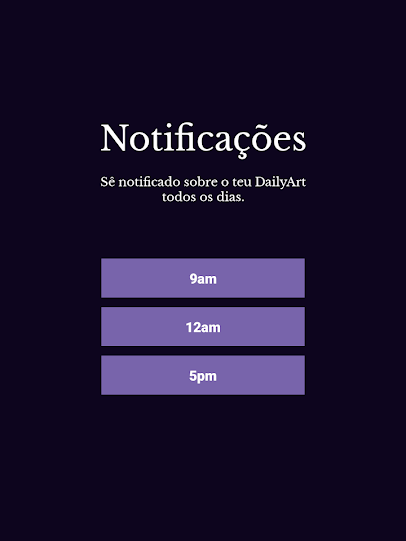 Selecione um horário para receber suas notificações do app (Imagem: André Magalhães/Captura de tela)
