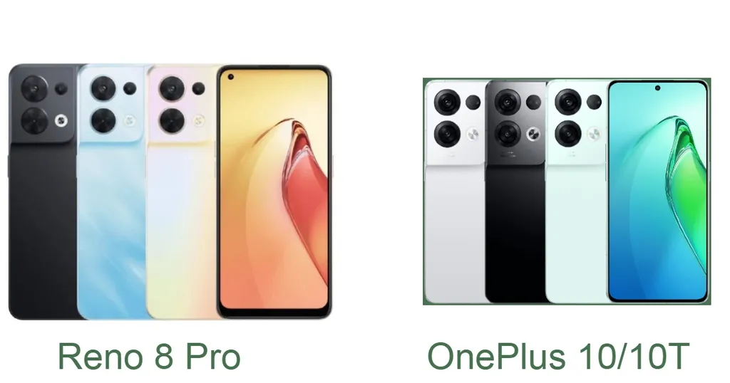 O suposto OnePlus10T é idêntico ao Reno 8 Pro, incluindo na presença do chip MariSilicon, o que pode sugerir que a novidade é uma versão renomeada do celular da Oppo (Imagem: 91Mobiles)