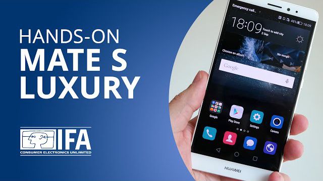 Huawei Mate S Luxury traz função "force touch” [Hands-on | IFA 2015]